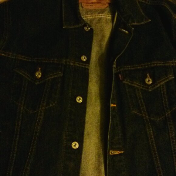 New Levi Strauss & Co Original Riveted Blue Denim Jacket Size L 70507-4809 - Picture 6 of 7